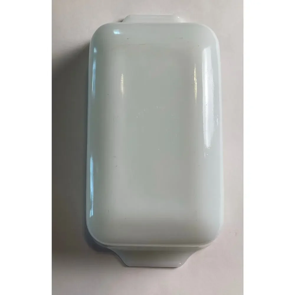 Vintage Anchor Hocking Fire King Meadow Green Ovenware 1 Quart Loaf Dish
